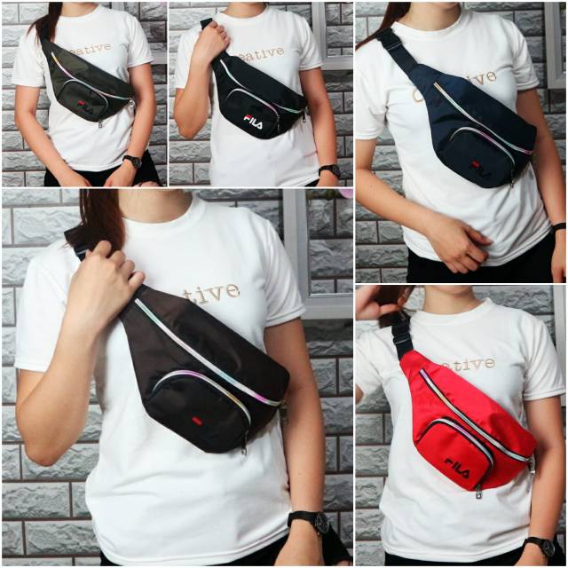 Tas Selempang import | Tas Waistbag Oval Pushop Harga Grosir