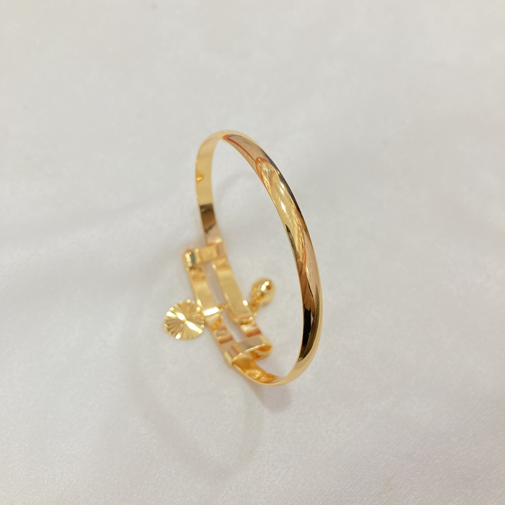 Gelang Anak Lonceng Lapis Emas Flexible