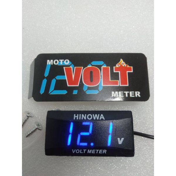 Volt meter Pengukur Daya Aki - Volt Meter Aki 12 Volt