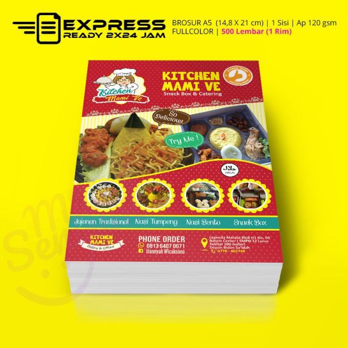 

Populer] Cetak Brosur A6 (10,5X14,8) 1 Sisi 5000Lbr Kertas Ap120 + Jasa Desain
