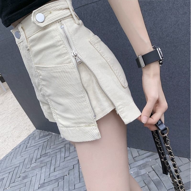 Celana jeans pendek wanita kekinian celana jeans korean style wanita celana pendek putih hot pants jeans