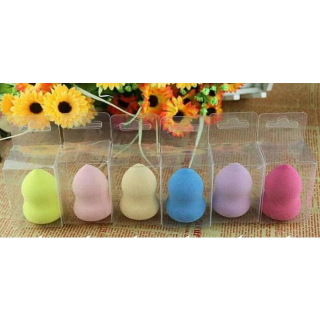 ✿ELYSABETHME✿ 1 gratis 1 Beauty blender sponge spons bedak foundation makeup meratakan bisa mengembang