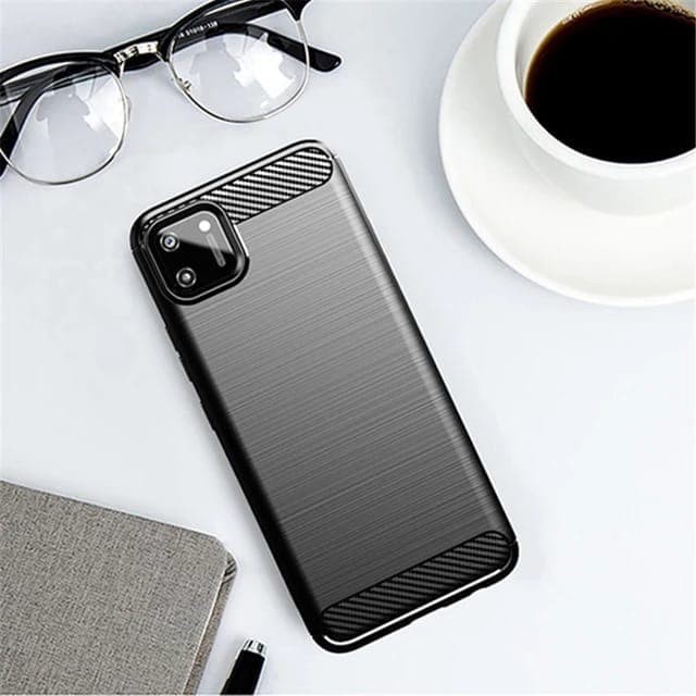 REALME C11 C12 C15 C25 NARZO 30A SOFT CASE BRUSHED CARBON