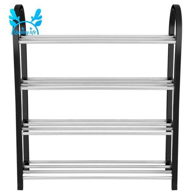 Promo Rak Sepatu Besi 4 Susun - Rak Sepatu 4 Susun Besi