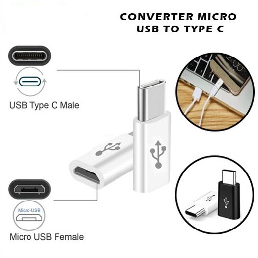 Micro USB Connector to Type C CONVERTER MICRO USB TO TYPE-C