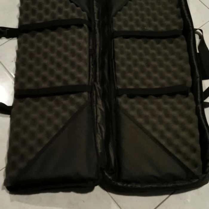 TAS SENJATA LARAS PANJANG 100x30x12cm 2 KOMPERTMEN PLUS BUSA TELOR