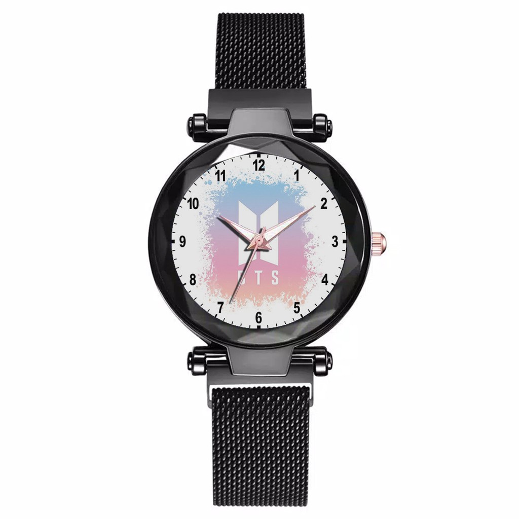 Jam Tangan Wanita Custom - KPOP BTS Free Box &amp; Batre Cadangan 6