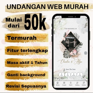 Undangan pernikahan online digital berbasis Website | Shopee Indonesia