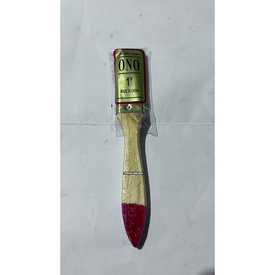 Kuas Cat Tembok Gagang Kayu ONO - Kuas Cat Serbaguna Paint Brush - 1 Inch