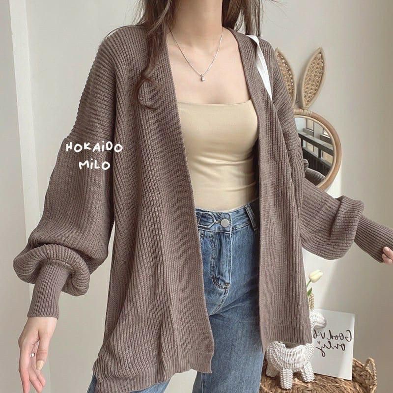 Belleza Outlet baju rajut Cardigan rajut atasan wanita hokaido