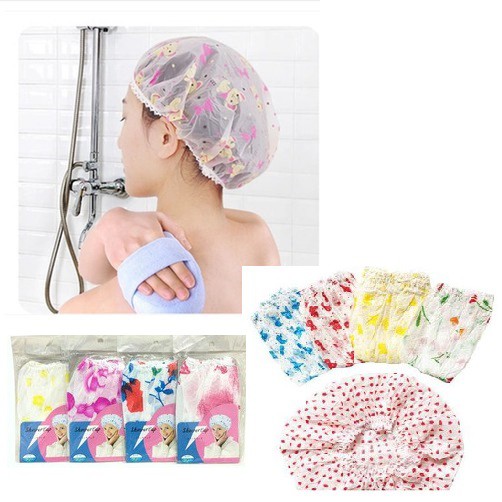 Shower Cap Disposable Motif / Topi Keramas / Topi Mandi