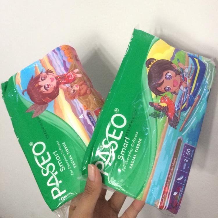 Tissue Tisu Paseo Smart Travel 50 Sheets 2ply | Shopee