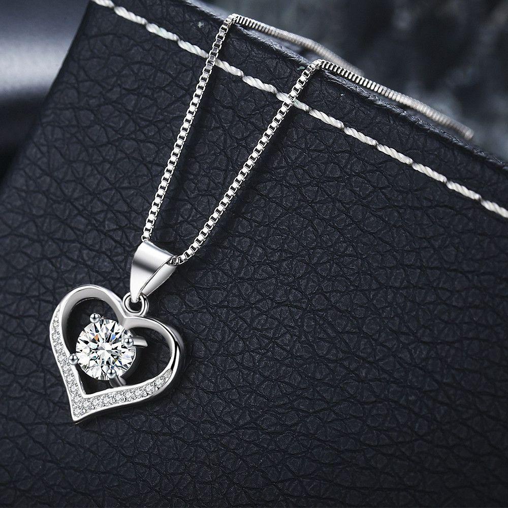 Preva Liontin Kalung Hadiah Perhiasan Perempuan Rantai Leher Kristal