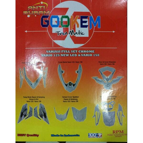 Cover Body Vario 125 150 / Cover Set Vario125 Vario150