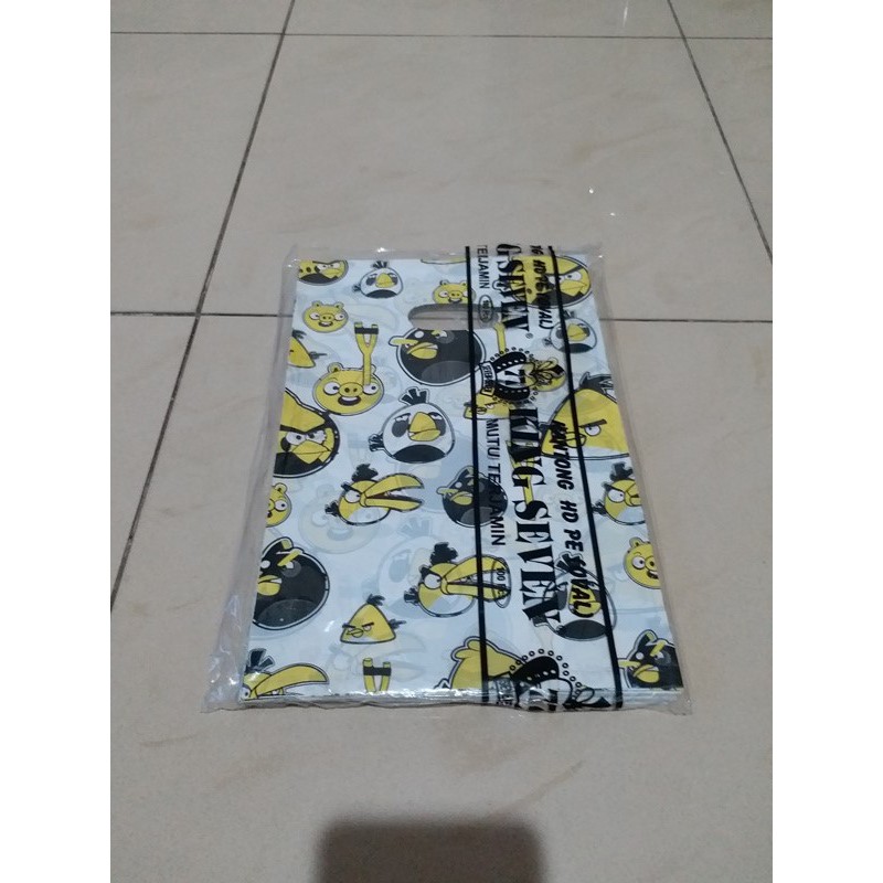 Kantong Plastik HDPE Oval Motif Uk 20 x 30 isi 100