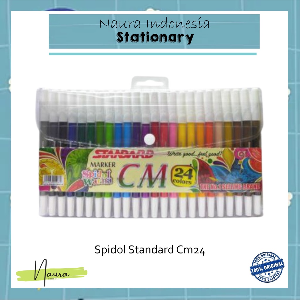 

Spidol 24 Warna Standard CM24 | Spidol Standard