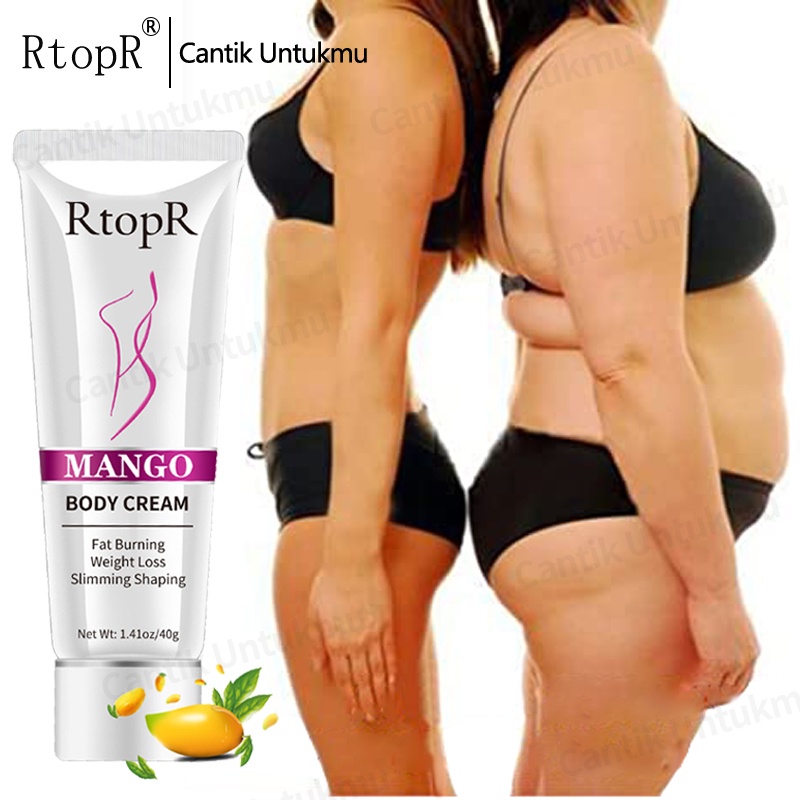 RtopR Mango body Slimming Gel / krim pelangsing tubuh- pembakar lemak /Penurunan Berat Badan - Pengecil Perut / Lengan /Pinggang/Paha