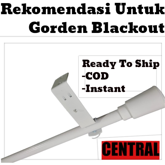 Jual Batang Tiang Besi Rolet Rekomendasi Gorden Hordeng Blackout Dengan Bracket Kuat Mm