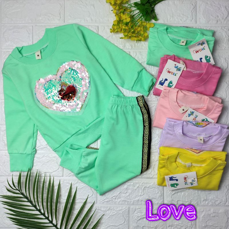 Setelan Sweater Anak Perempuan Import 2-5 Tahun Part 2