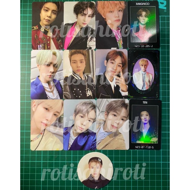 johnny 1st player c ver, yangyang arrival, chenle agent, ten access card, kun past, hendery yearbook