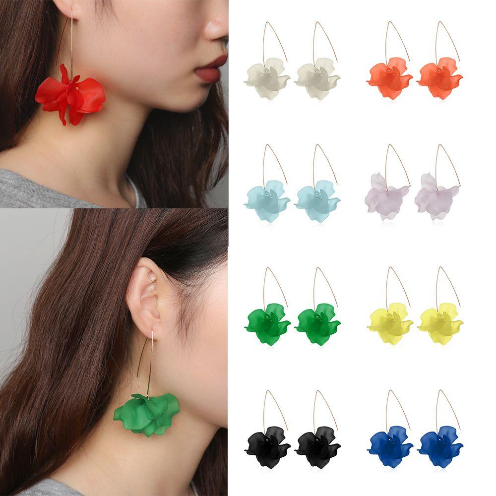 Anting Bunga PREVA Perhiasan Bohemia Elegan Handmade Hook