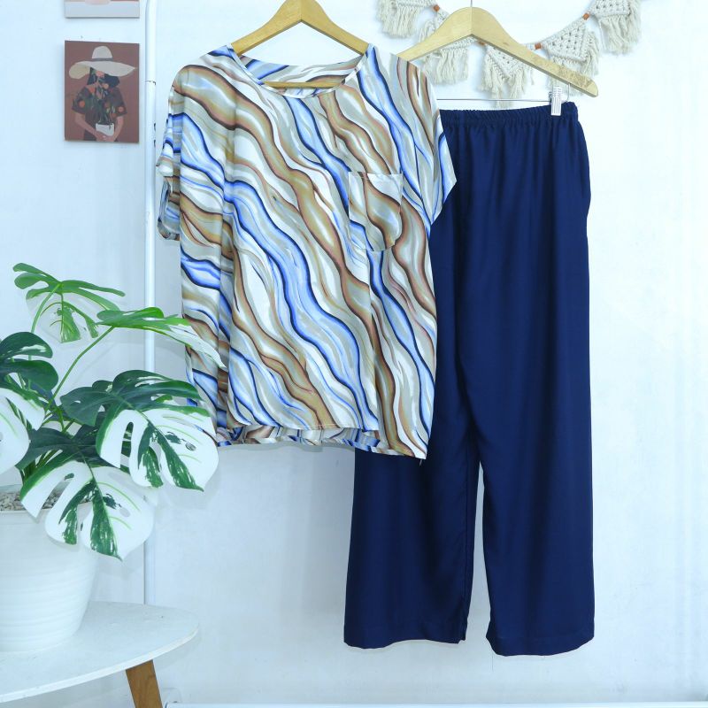 BABYDOLL JUMBO RAYON FIT TO XXXL LD 130 (CELANA PANJANG) SERI 1 LD125 LD130-PJXL 19