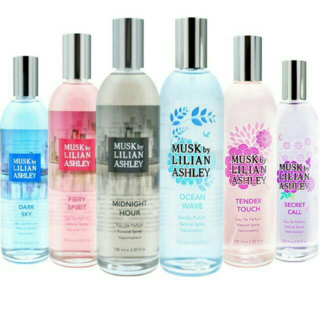 Parfum Musk by Lilian Ashley 100ml - Dark Sky / Midnight Hour / Fiery Spirit / Ocean Wave / Secret C