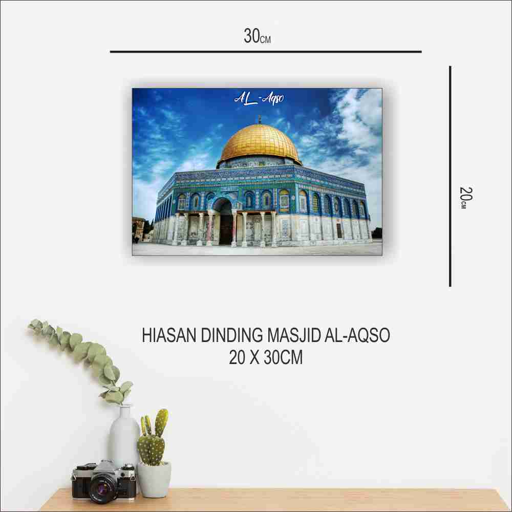 Hiasan Dinding Masjid Al-aqso/Poster Kayu/Wall Decor/Dekorasi Rumah/Hiasan Kamar C192