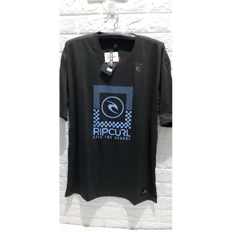 Kaos pria Jumbo/t-shirt RIPCURL Abu Tua - kaos big size - kaos size XXXL LD 120 cm PB 80 cm