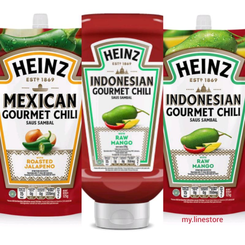 

Heinz Saus Sambal Mexican Korean dan Indonesian