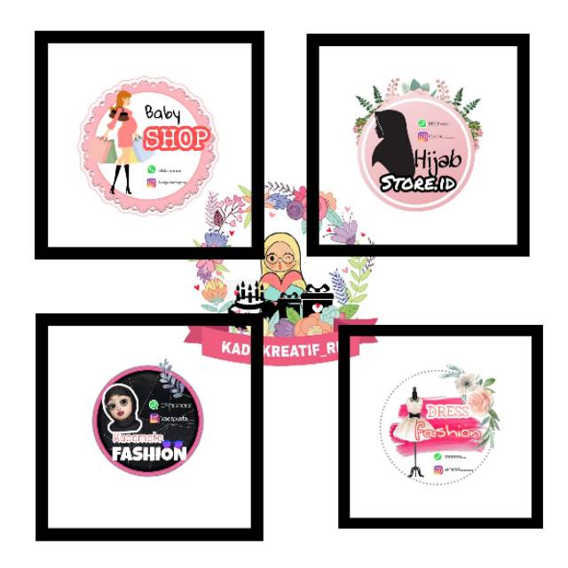 TERMURAH JASA Desain  logo olshop  stiker postingan kartu  