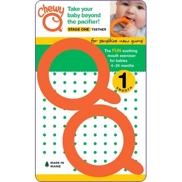 Chewy Q (Orange) Alat kunyah (teether) untuk stimulasi oral isi 2 pcs - Therapy Tools