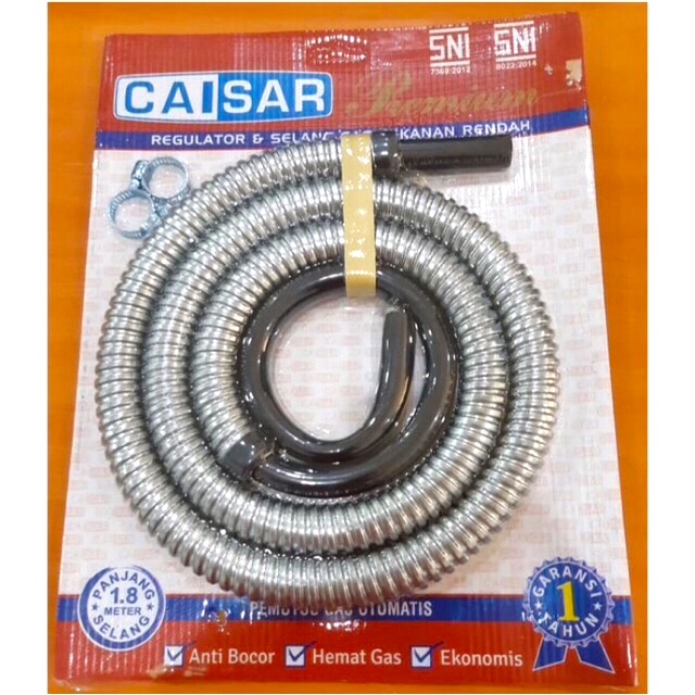 Selang Gas Lapis Metal Caisar 1,8 Meter