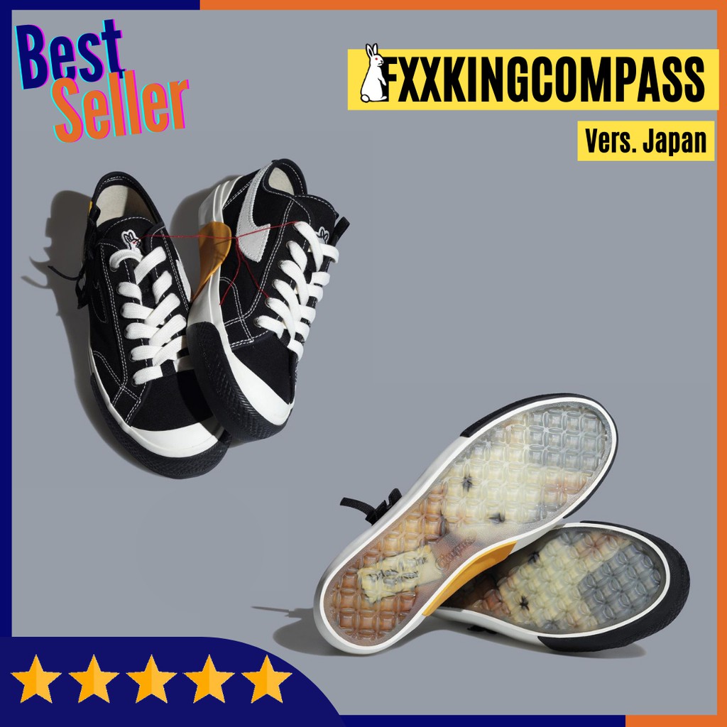 [BNIB] SEPATU COMPASS Low X FR2 V1 V2 FXXXKINGRABBITS JAPAN not sneakers gazelle,proto,vintage,kpr-2