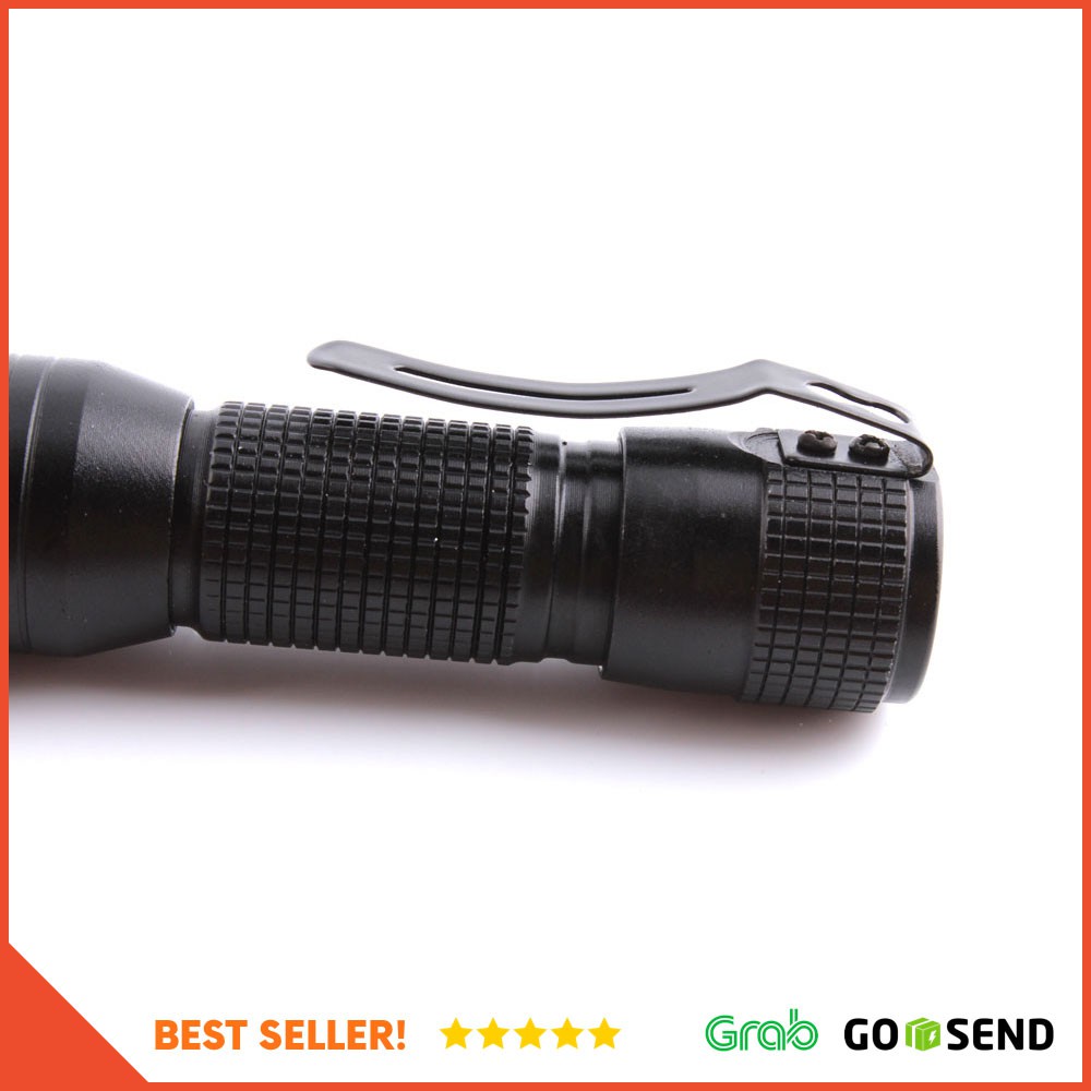 Pocket Portable Senter LED Flashlight Waterproof - Z10 - Black