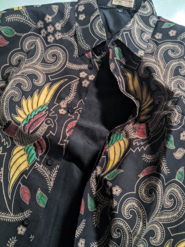 Hem Batik Laki Laki Lengan Panjang Kemeja Batik Pria Lengan Panjang Atasan Batik Ads 007