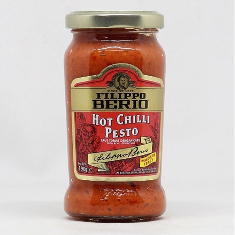 

Filippo Berio Hot Chilli Pesto Sauce Saus Bumbu Pasta Spaghetti 190g