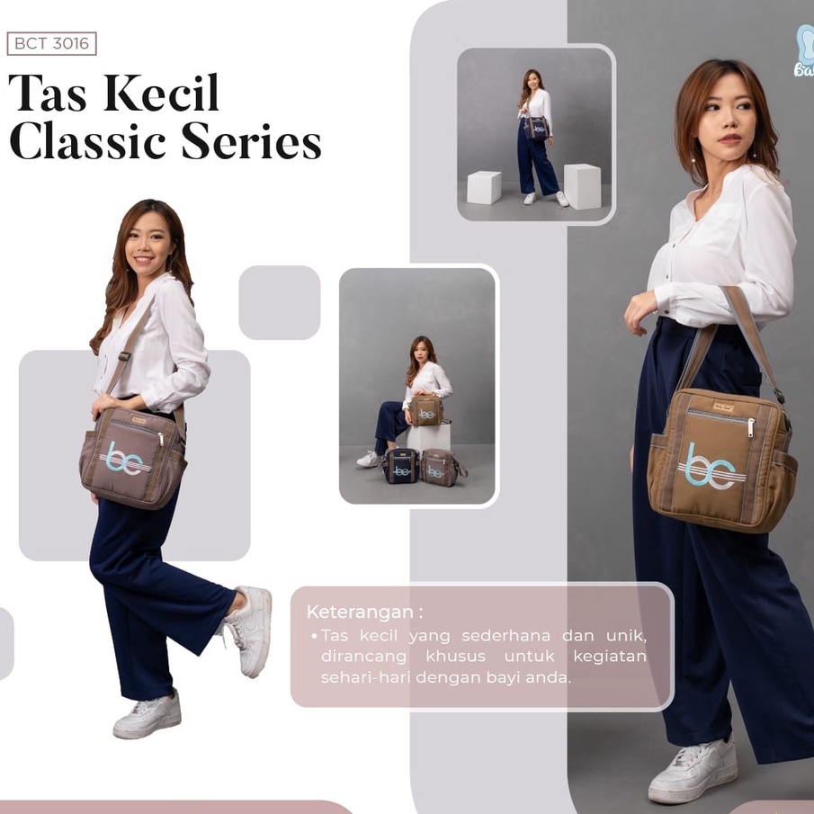 Tas Bayi Classy Series BabyCare Perlengkapan Bayi Baru Lahir Untuk Tempat Botol Susu &amp; Baju Bayi