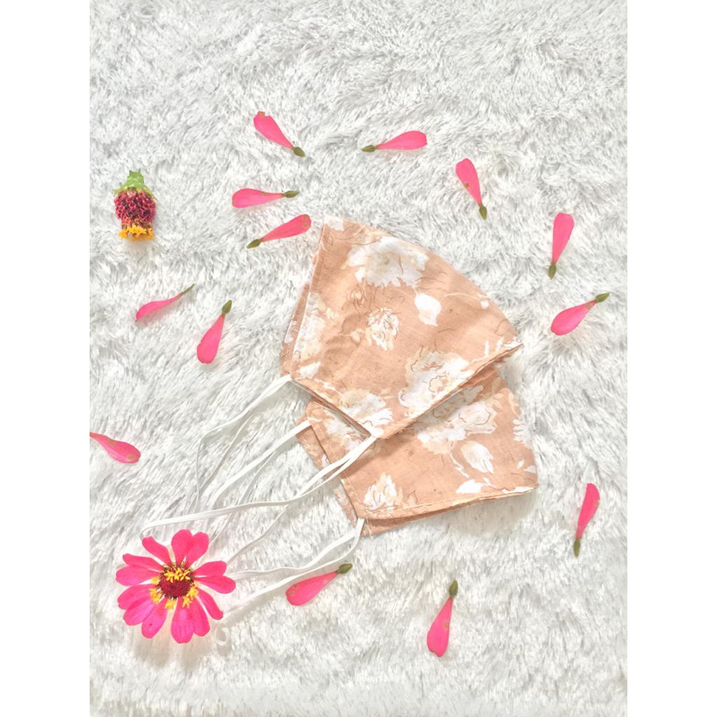 Masker Hijab Motif (2ply) | Masker Headloop Motif