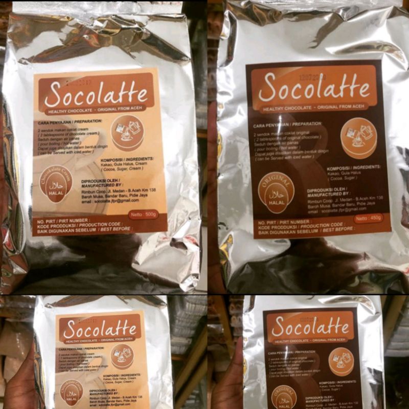 

SOCOLATTE Bubuk cokelat Aceh Original / Creamer 400 g