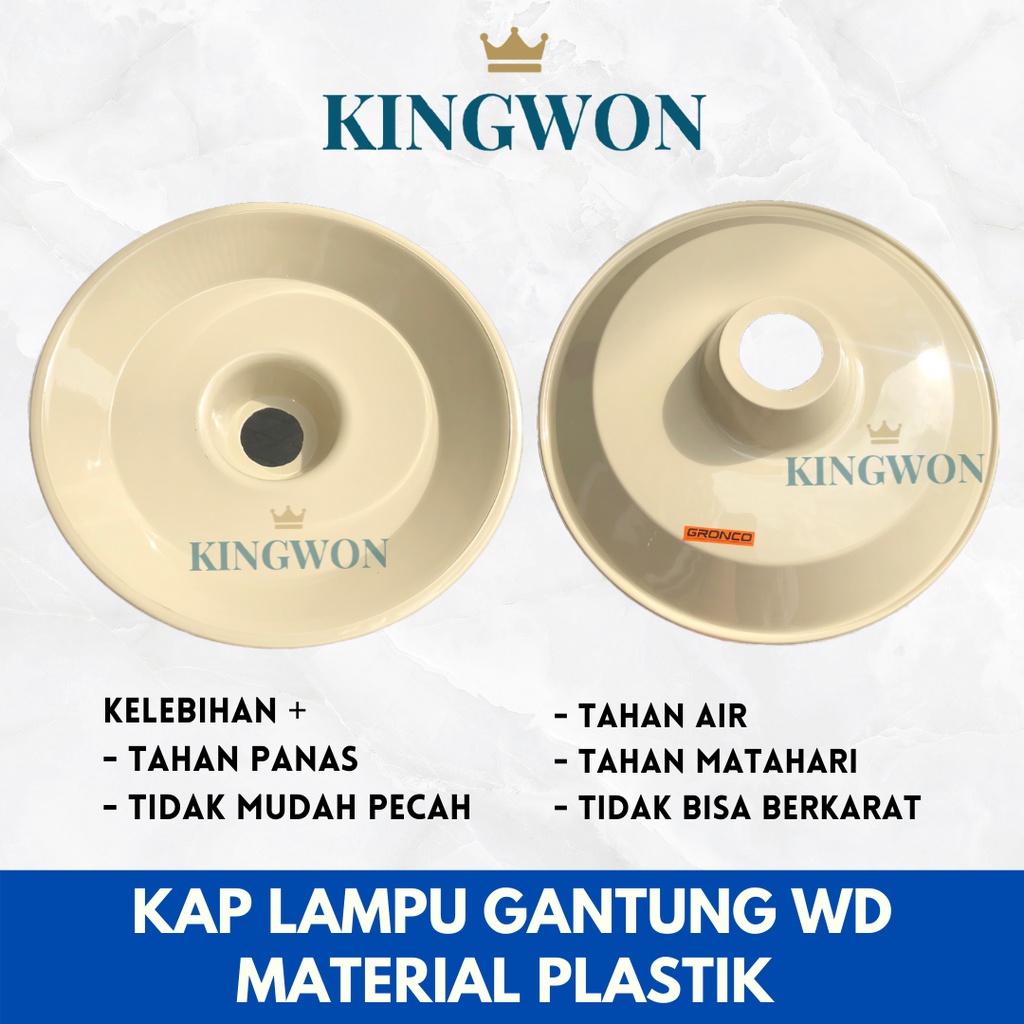 KAP LAMPU SET Jalan KAP WD + FITTING GANTUNG KERAMIK E27 uk 31cm GROSIR