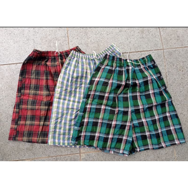 Celana Anak Laki laki Harian Pendek 1-10th Cowok Kotak hawai Boxer Katun Kolor