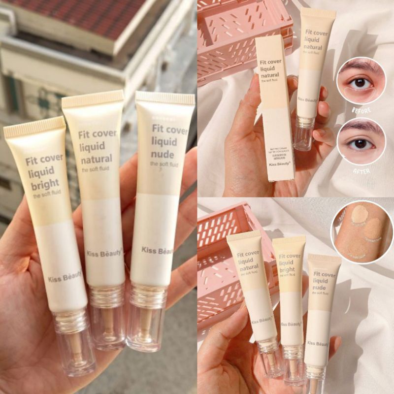 ECER!! KISS BEAUTY CONCEALEAR FIT COVER LIQUID NO. 68206