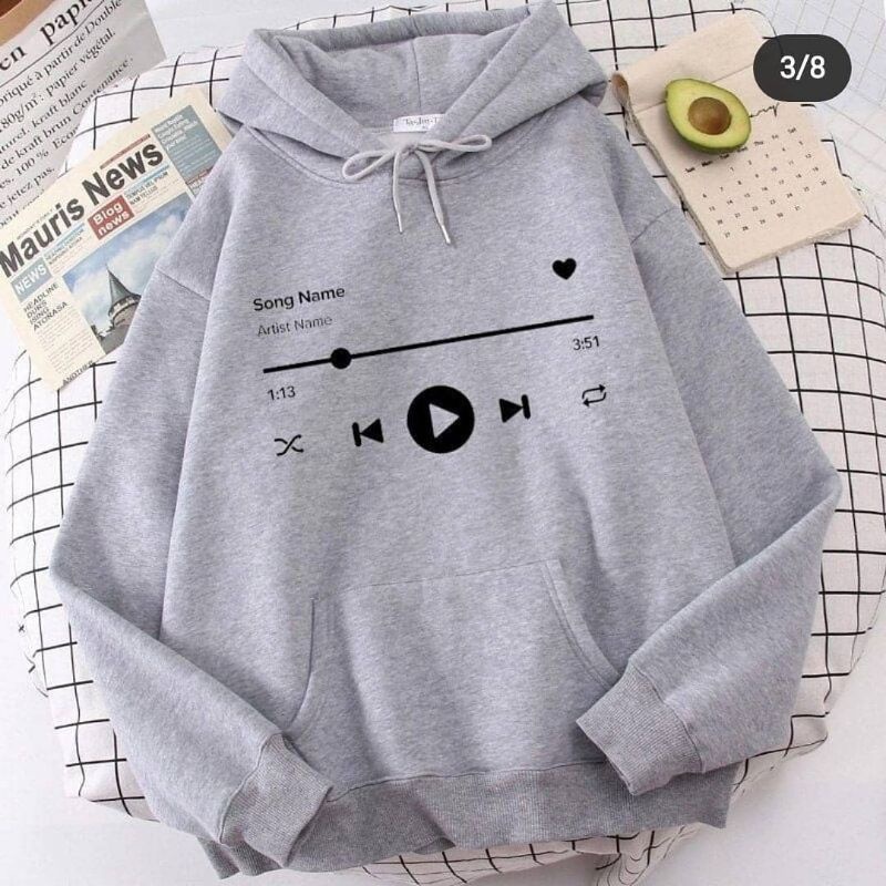 PLAY LIST SWEATER HOODIE