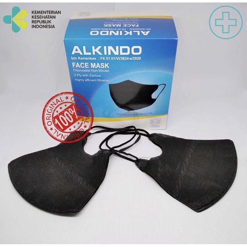 masker DUCKBILL HITAM isi 50