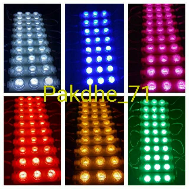  LAMPU  LED MODUL KOLONG TRUK  MOBIL BAK MATA 3 12VOLT 24VOLT 