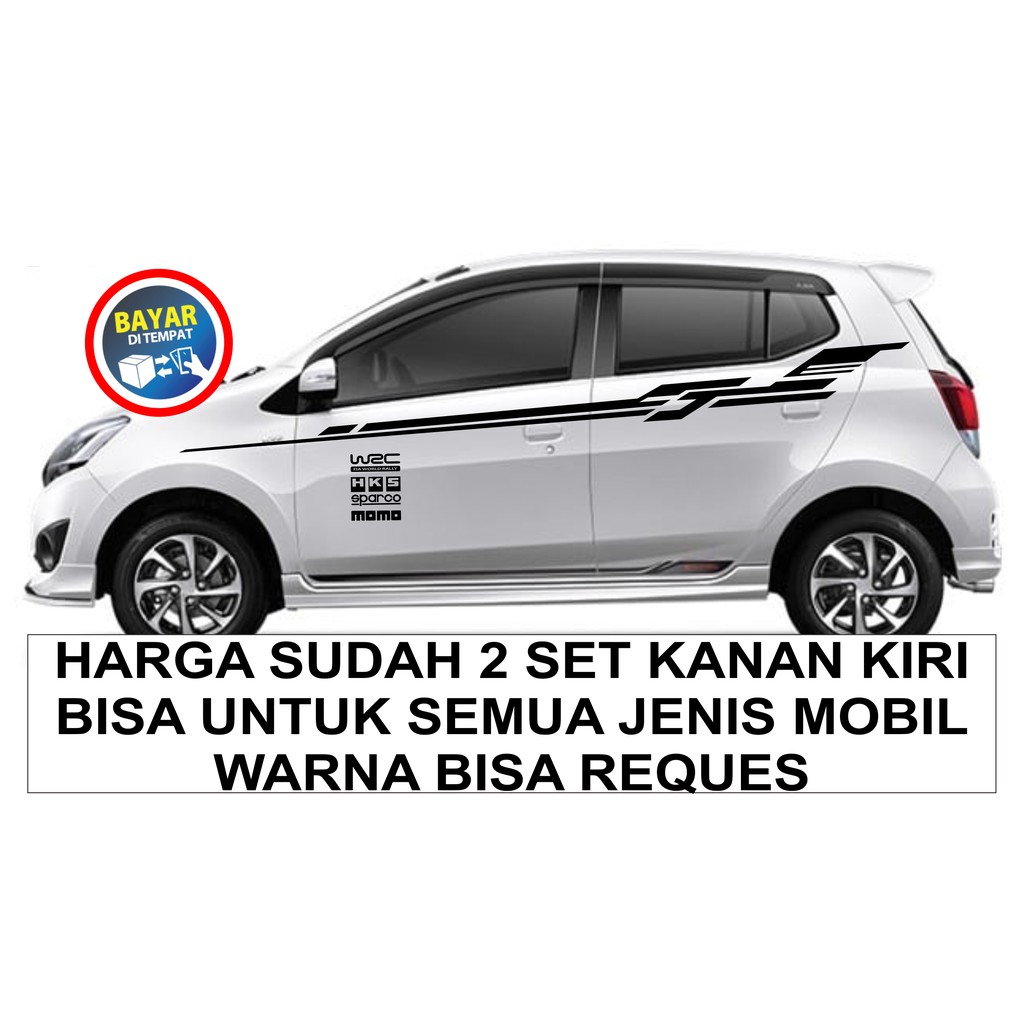 STIKER MOBIL STIKER STRIPING STIKER LIS MINIMALIS UNIVERSAL