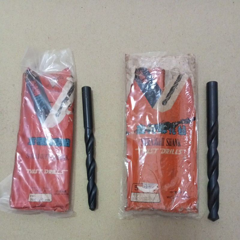 Mata Bor Besi HSS Straight Shank Twist Drill 11 12,5 mm DIAMOND BRAND Made In China