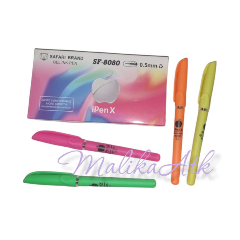 

Pulpen Ipen X Pen IpenX 12 Pcs Ballpoint ipenX Safari Brand SF-8080 Pulpen IpenX