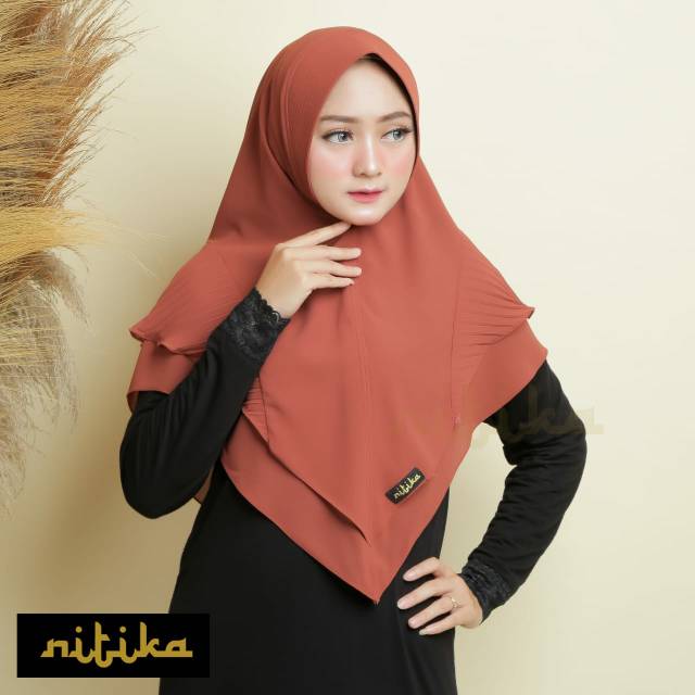 Khimar hijab jilbab ceruty nitika plisket